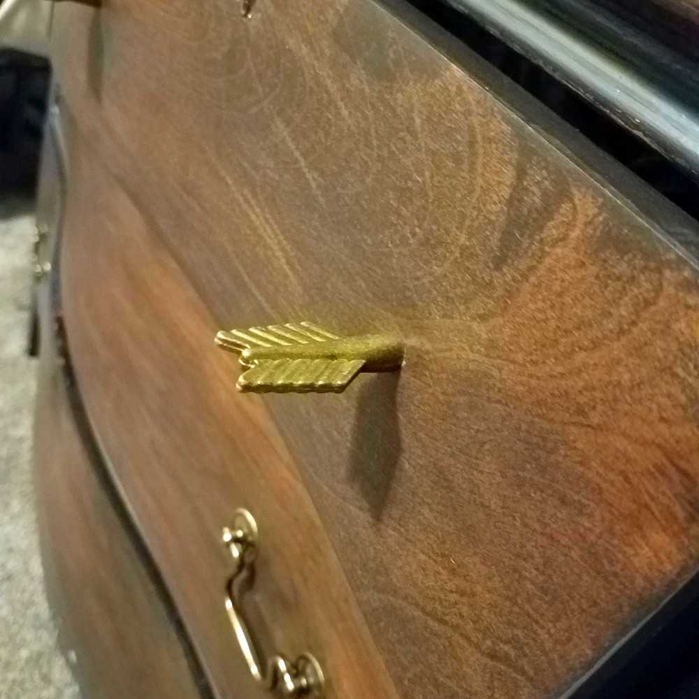 Arrow drawer knobs pulls gold